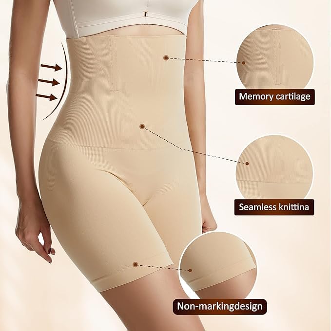 Half Body Waist Control Body Shaper for Women Shapewear with Thigh Slimmers
