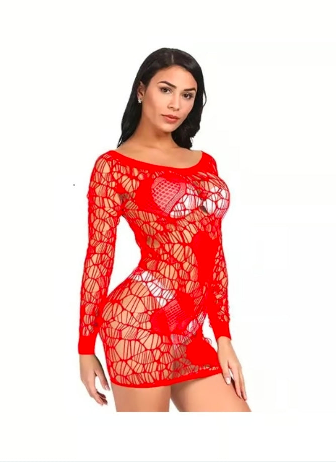Red Female Body Stocking.No-81647 S