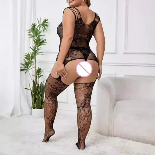 Plus Size Lingerie Fishnet Bodystockings For Women