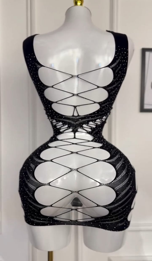 Crystal Stone Bodystocking. No-2099