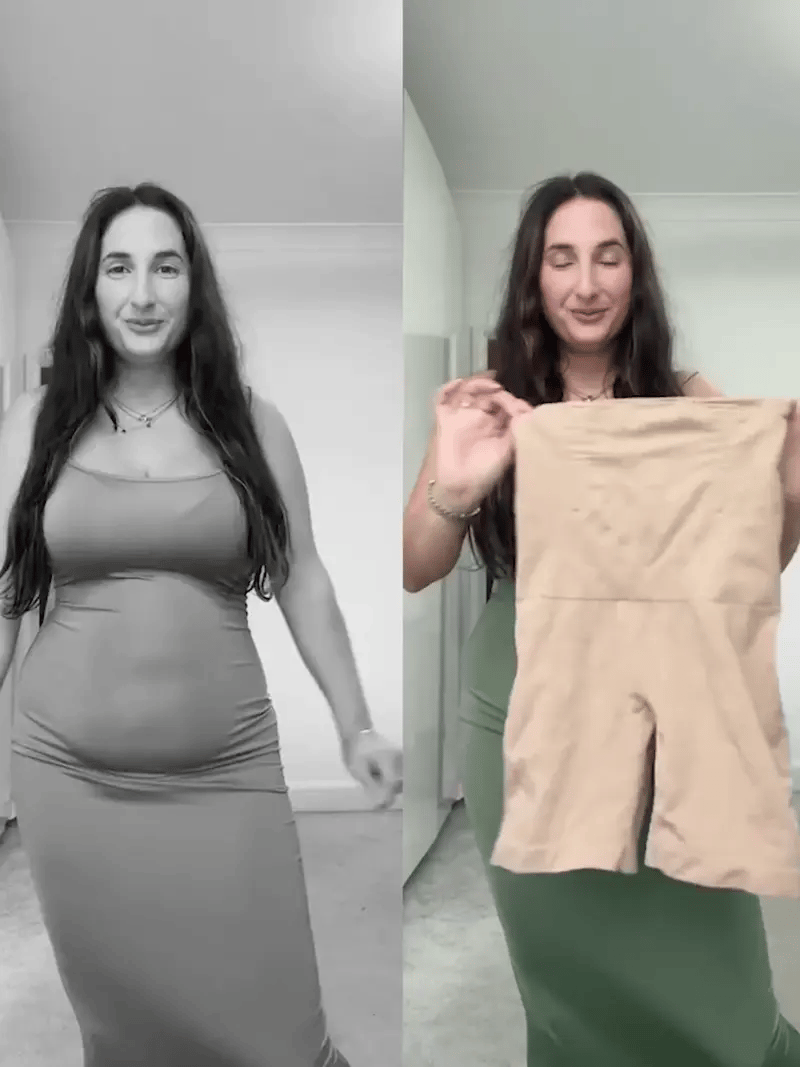 Half Body Waist Control Body Shaper for Women Shapewear with Thigh Slimmers